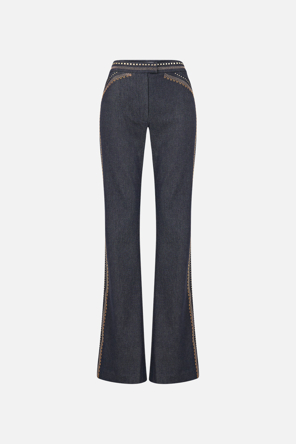FLARE TROUSER WITH SEAM DETAIL NOTES FROM THE BLUE ROOM