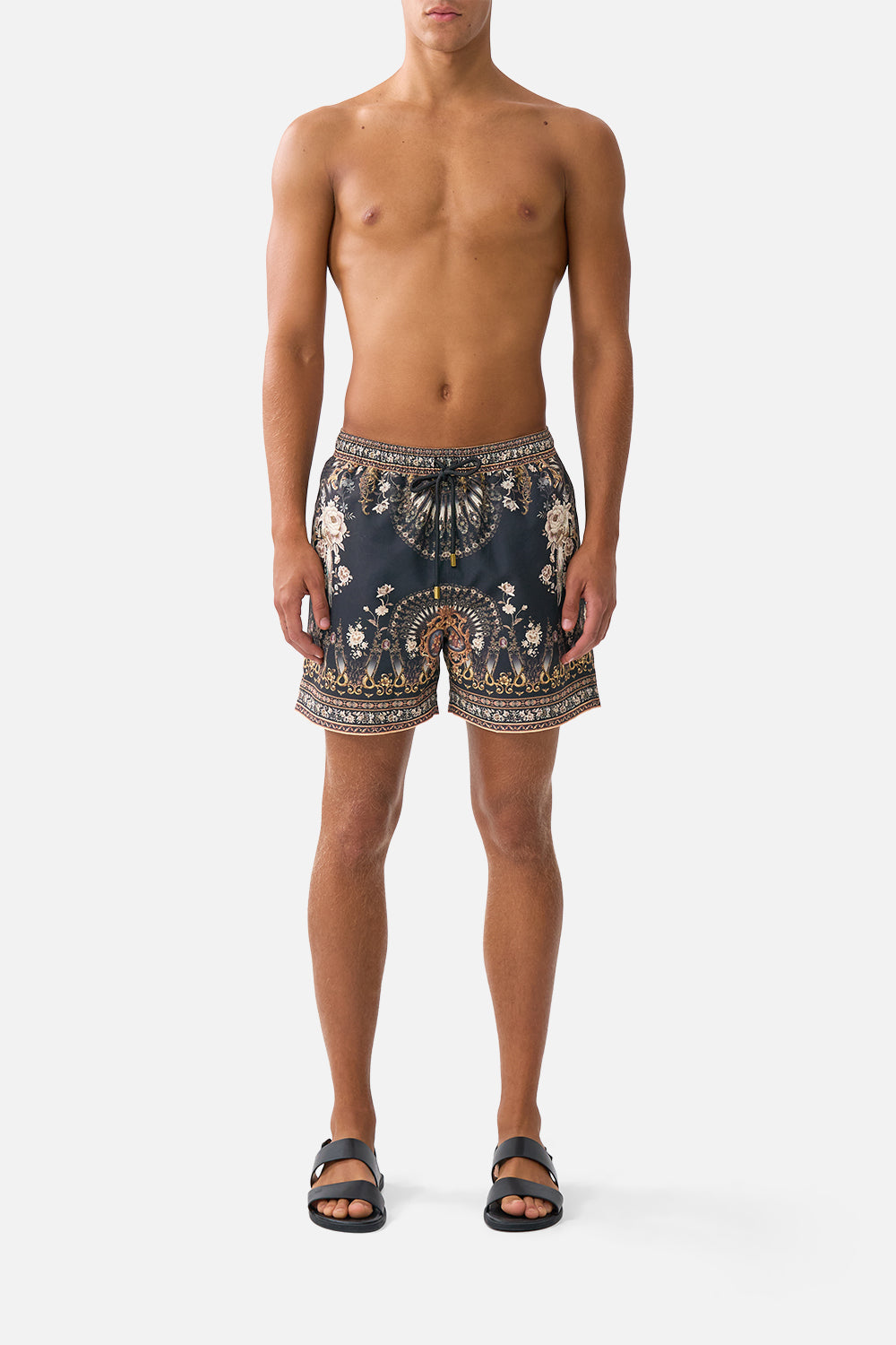 MID LENGTH BOARDSHORT WITH ELASTIC WAIST FLAMENCO FOLKLORE