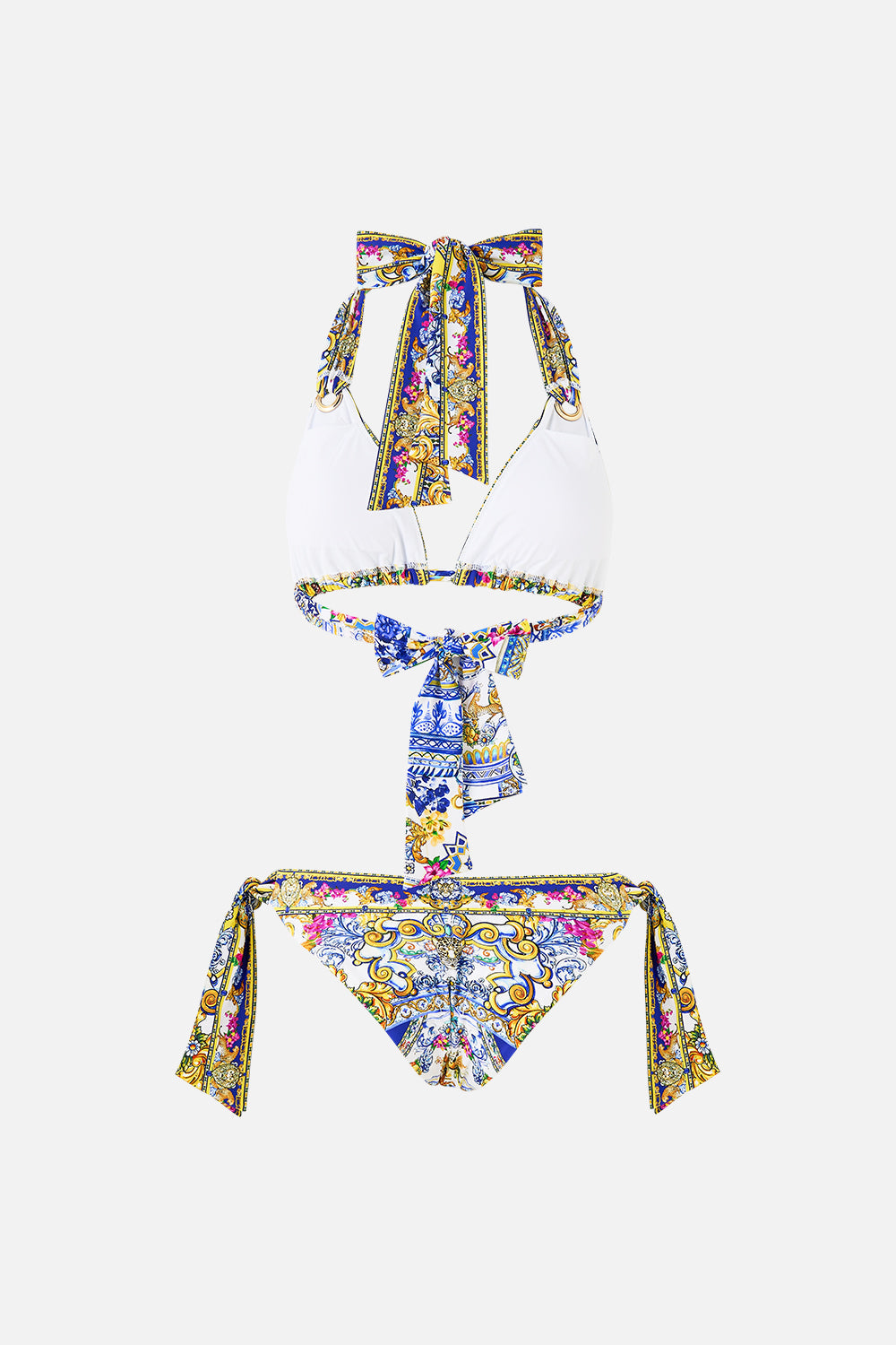 SOFT THICK TIE TRI BIKINI SET WITH EYELET TRIMS ESPAÑA NIRVANA