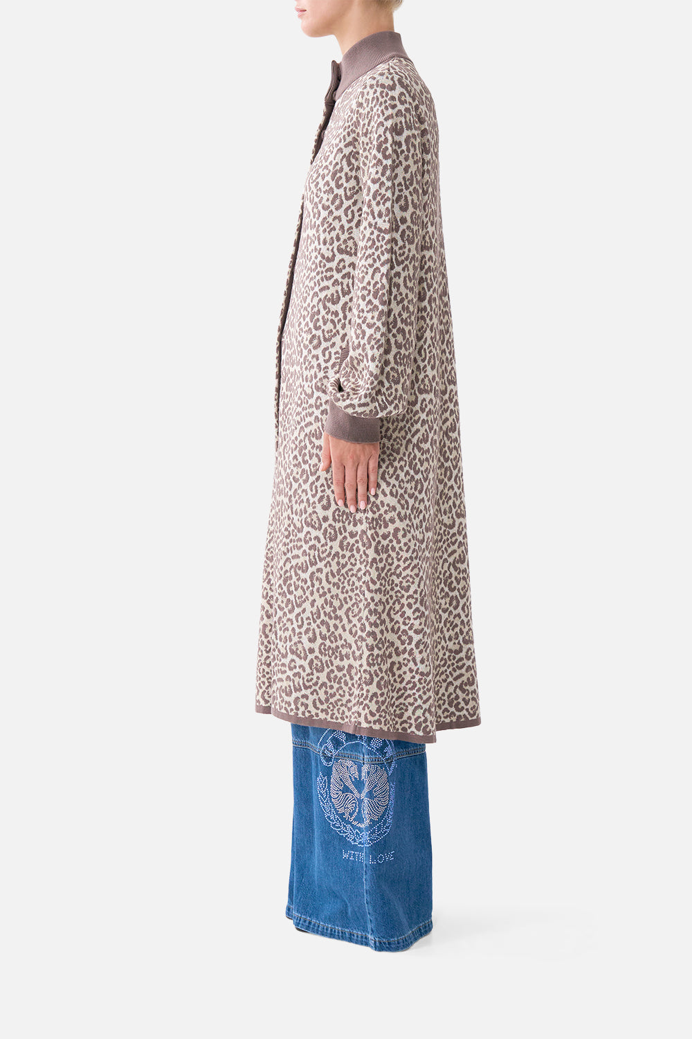 A-LINE KNIT COAT ARANJUEZ ANIMALIA