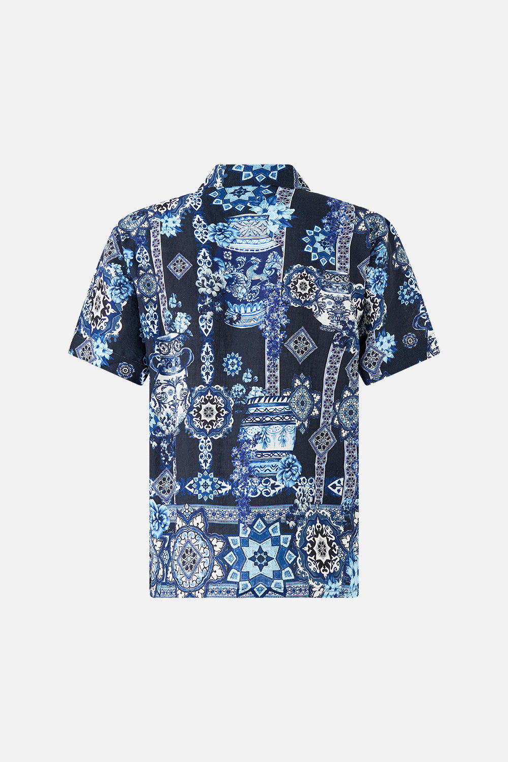 SHORT SLEEVE CABANA SHIRT A TILED WONDERLAND