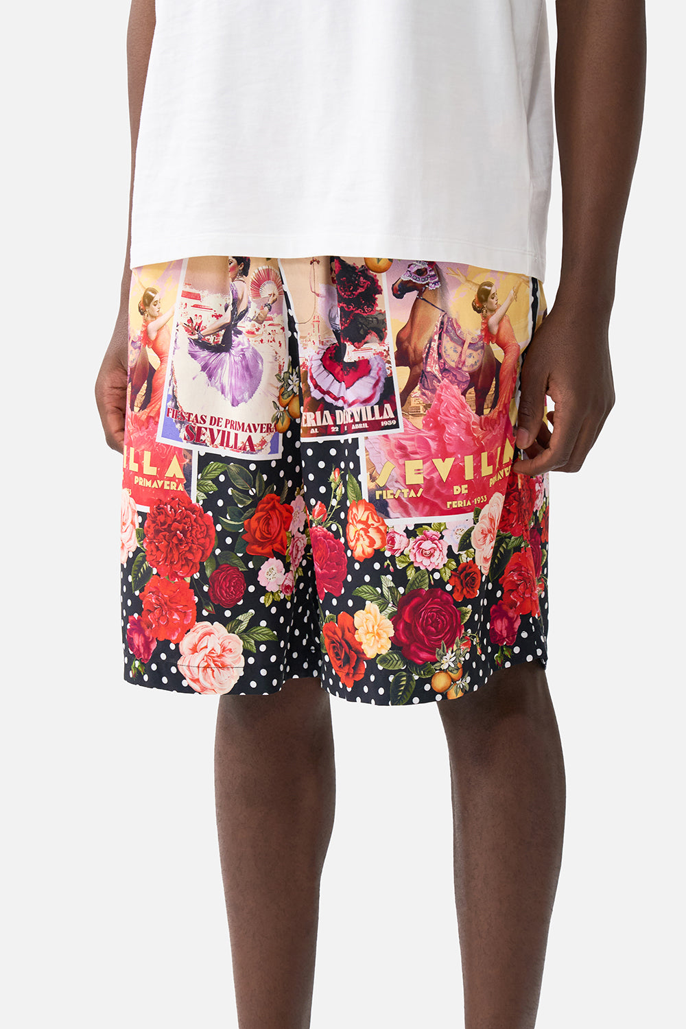 BAGGY LONG WALK SHORT WITH ELASTIC WAIST DAUGHTERS OF DUENDE