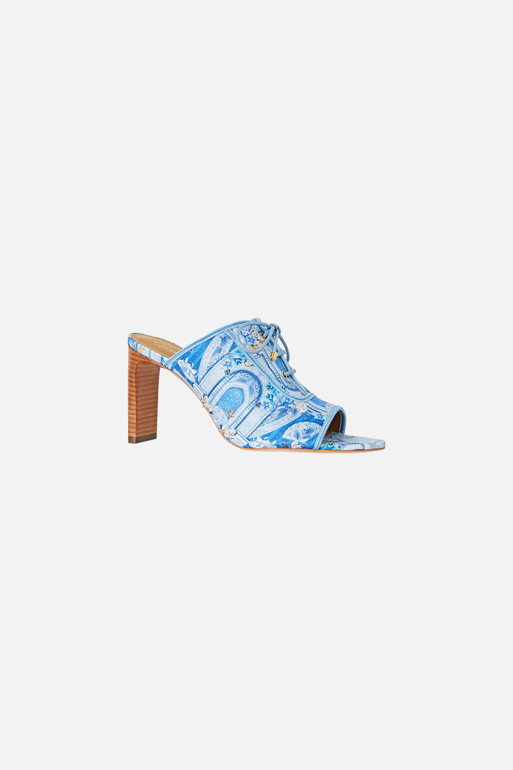 SOFIA LACE UP FRONT HEEL MULE DE NADA GRANADA