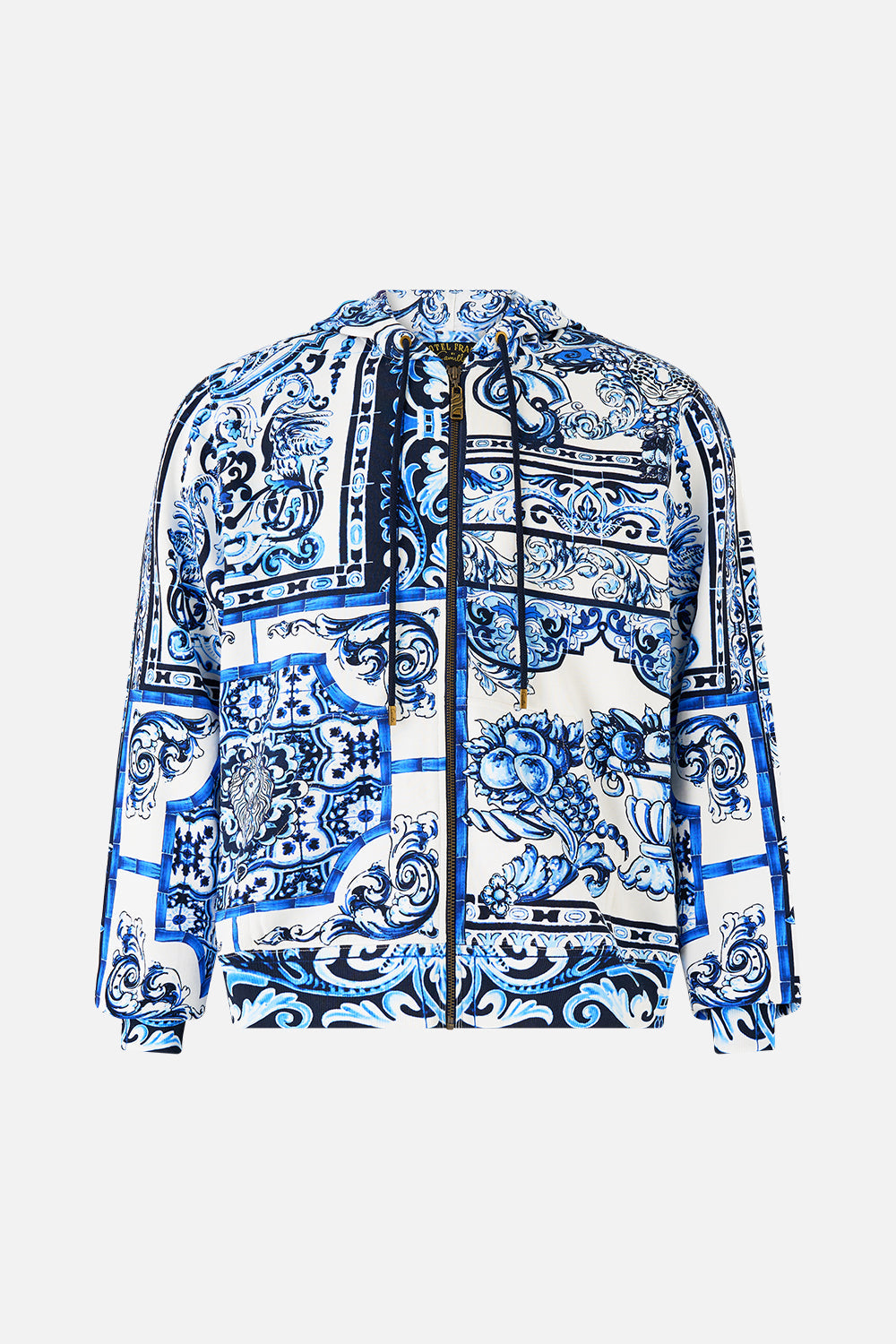 ZIP THROUGH HOODIE A TILED WONDERLAND