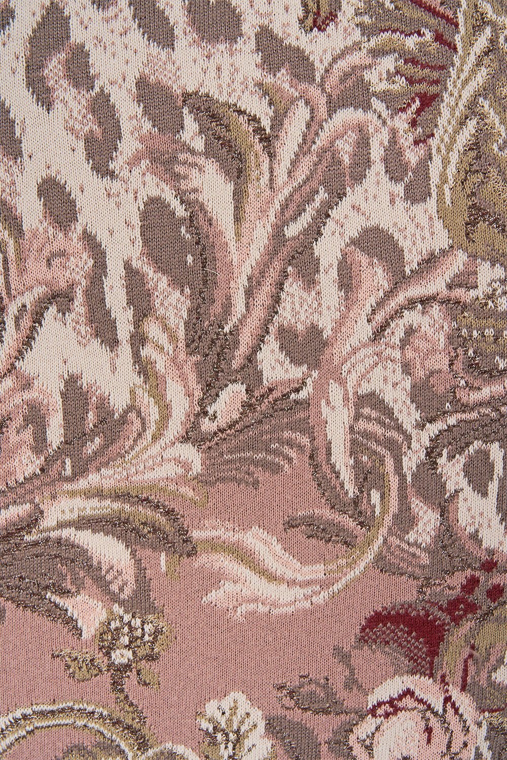 QUILTED COLLAR SHORT KNIT PONCHO ARANJUEZ ANIMALIA