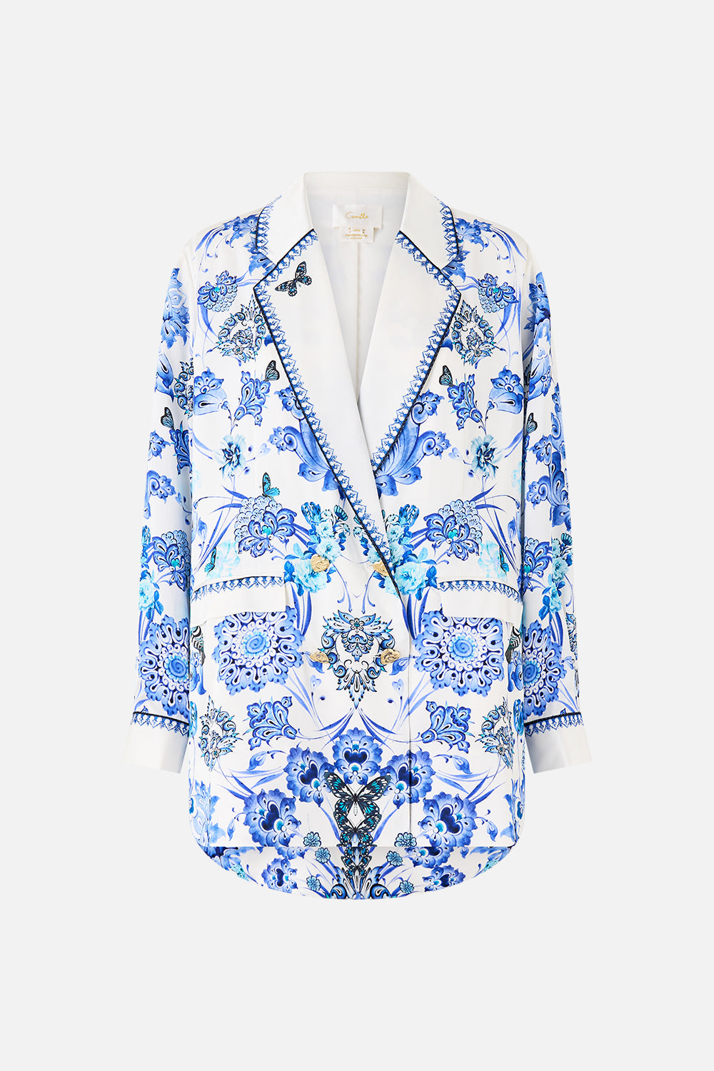 DOUBLE BREASTED SOFT JACKET ALL ABOUT THAT LACE