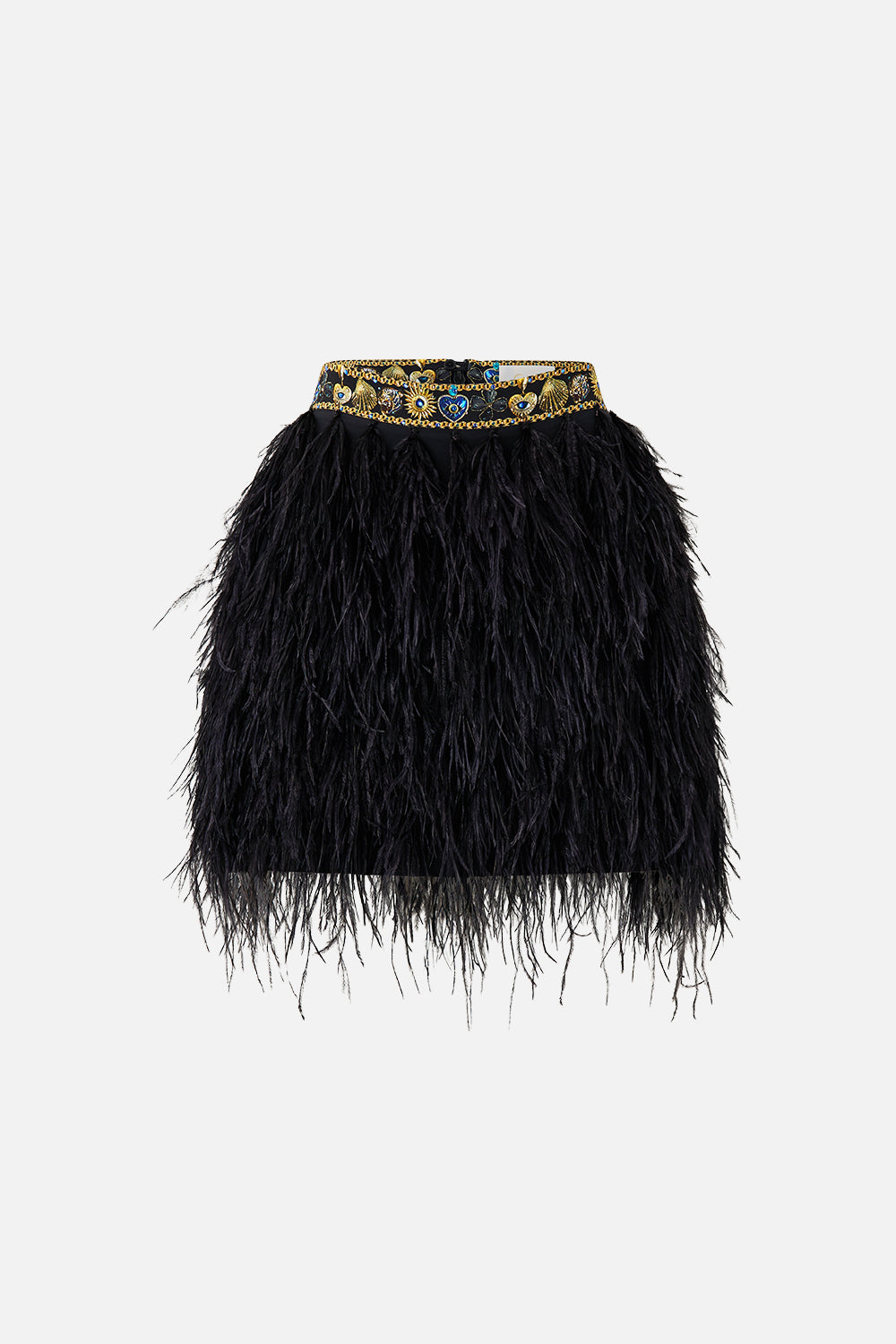 FEATHER MINI SKIRT AMULETS AND ALCHEMY