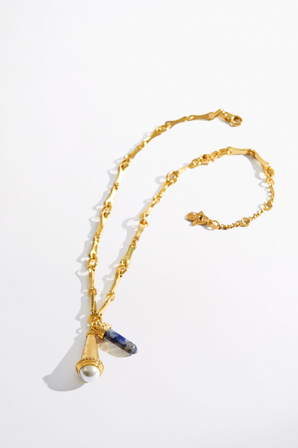 BOHEMIAN BABYLON CHAIN LINK NECKLACE GOLD