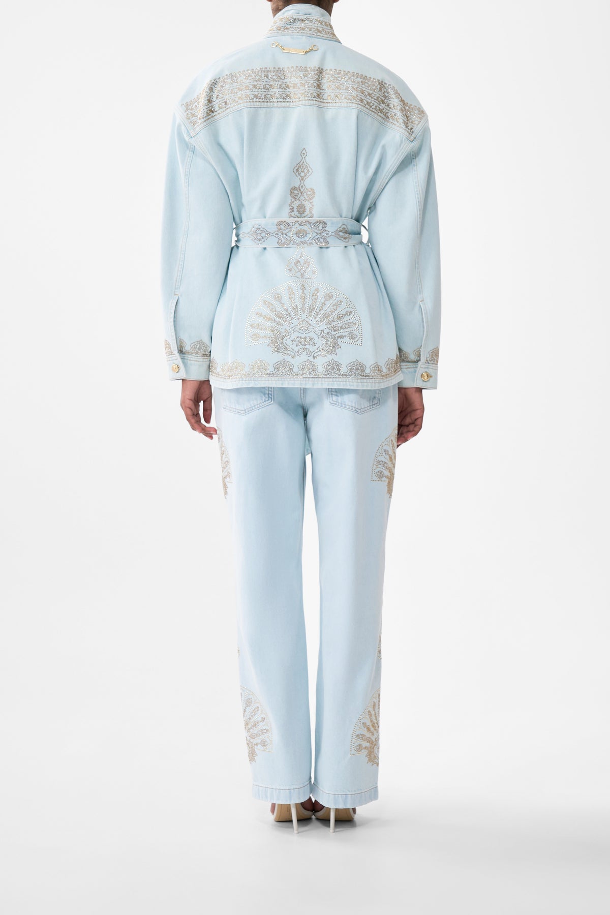 ALIKA ISTANBUL ALCHEMY HIGH NECK JACKET DENIM