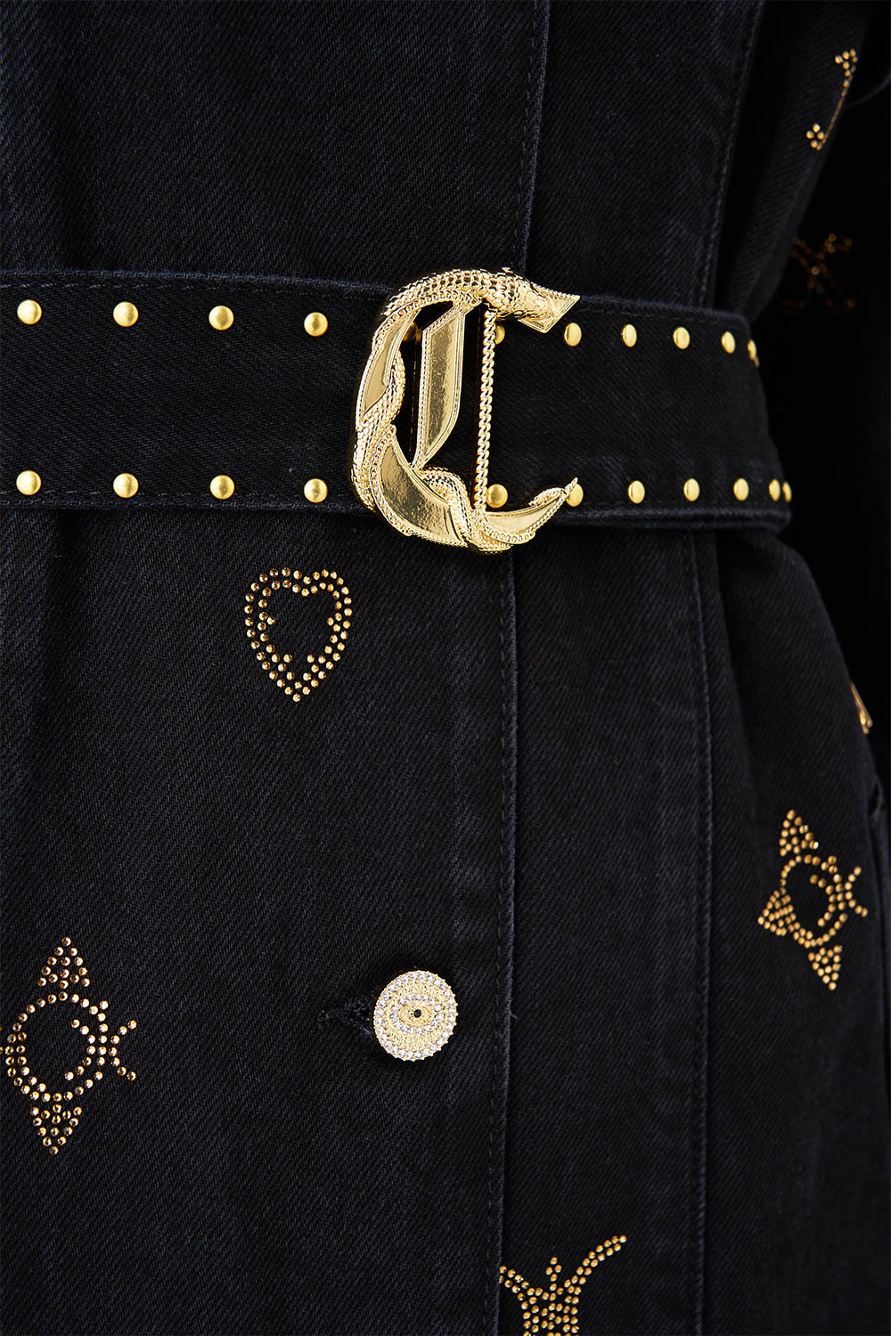 HEIRLOOM EMPIRE LONGLINE BELTED TRENCH COAT DENIM