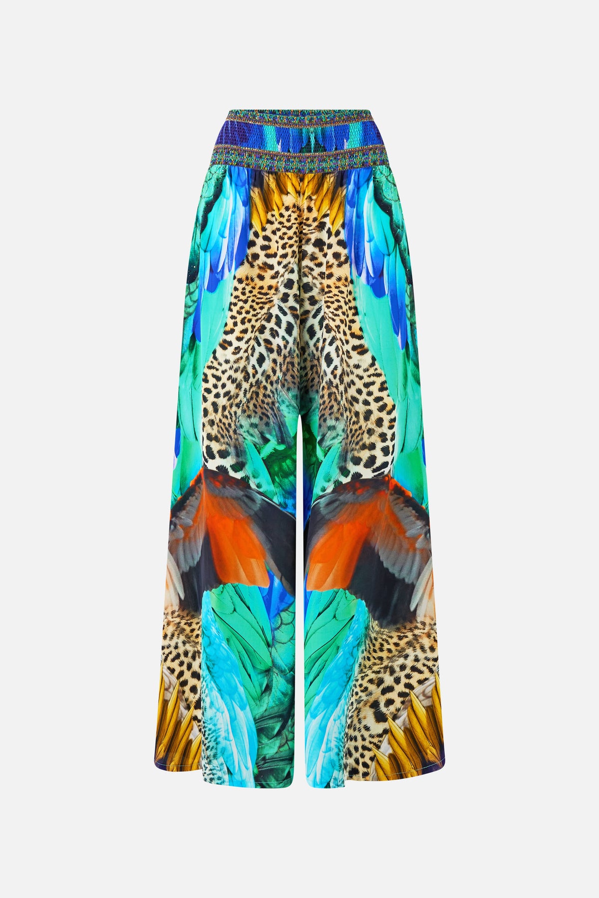 SHIRRED WAIST PANT JUNGLE FLIGHT