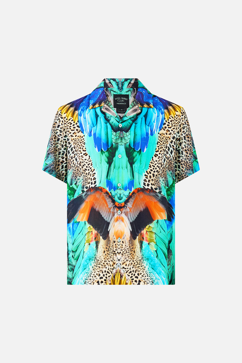 SHORT SLEEVE CAMP COLLARED SHIRT JUNGLE FLIGHT