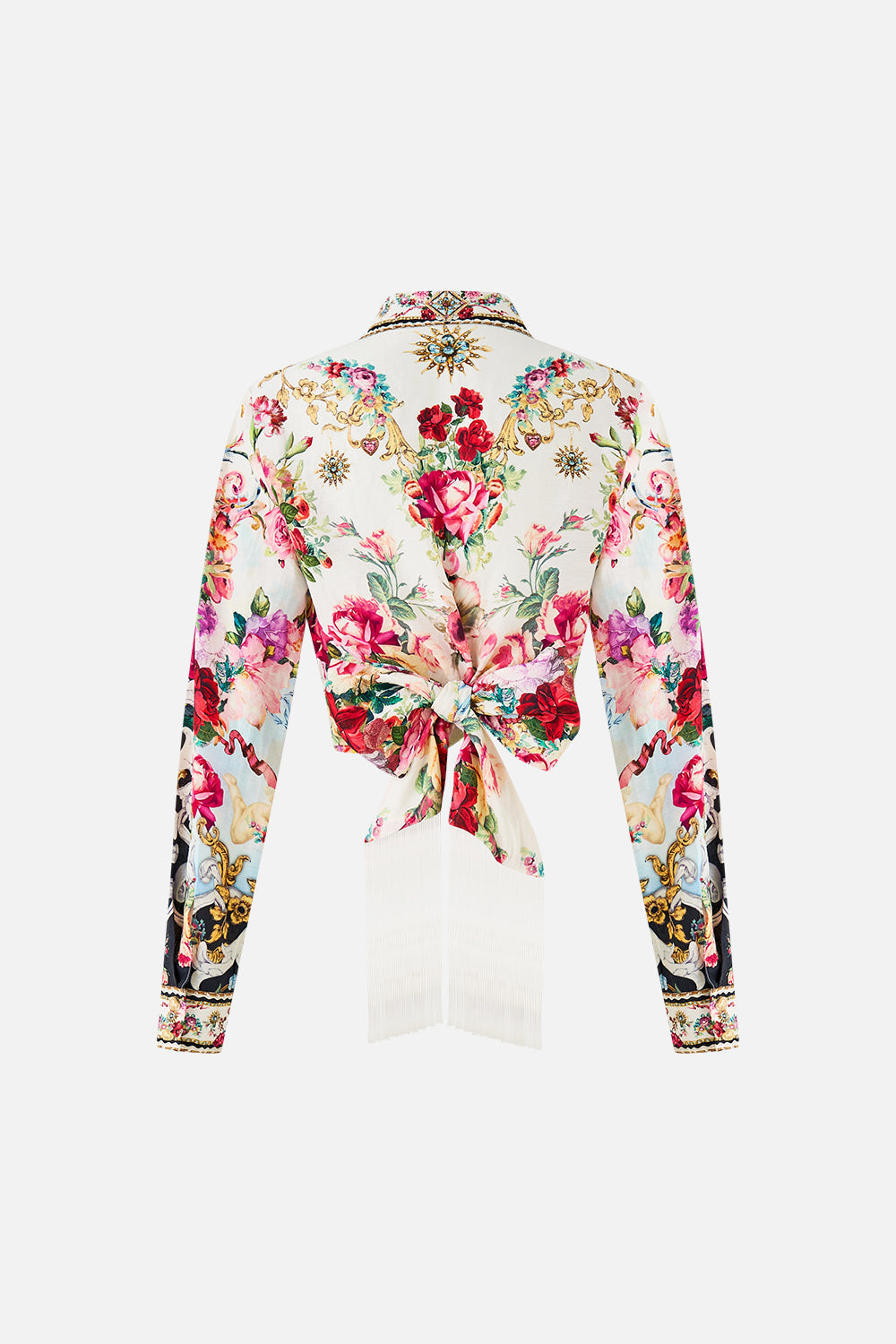 CROPPED WRAP SHIRT WITH TIE TORERO LIBERTINE
