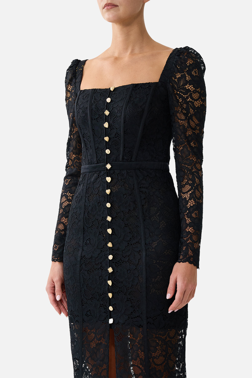 BUST DETAIL DRESS WITH LONG SLEEVE TAURUS RISING