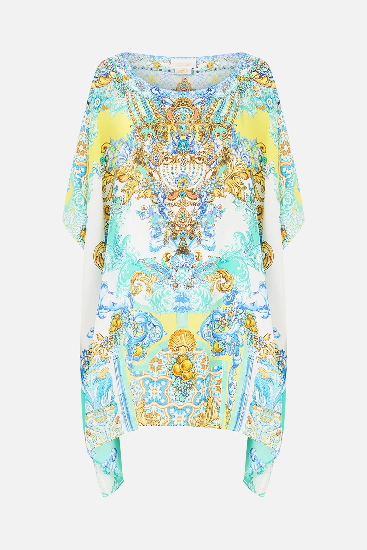 SHORT ROUND NECK KAFTAN DIAL UP THE TILES