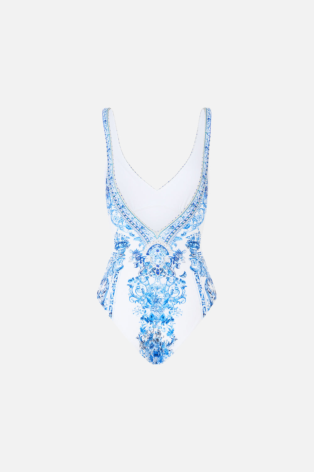 V NECK ONE PIECE WITH V BACK CERAMIC PANORAMIC