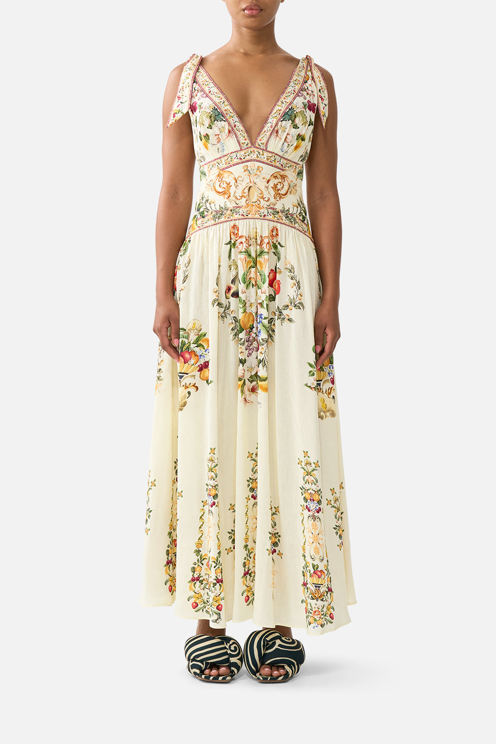TIE SHOULDER DRESS VA VA VINTAGE