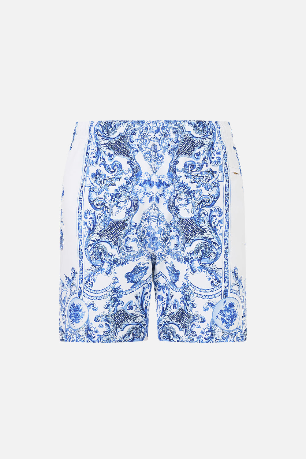 MID LENGTH BOARDSHORT WITH ELASTIC WAIST CERAMIC PANORAMIC