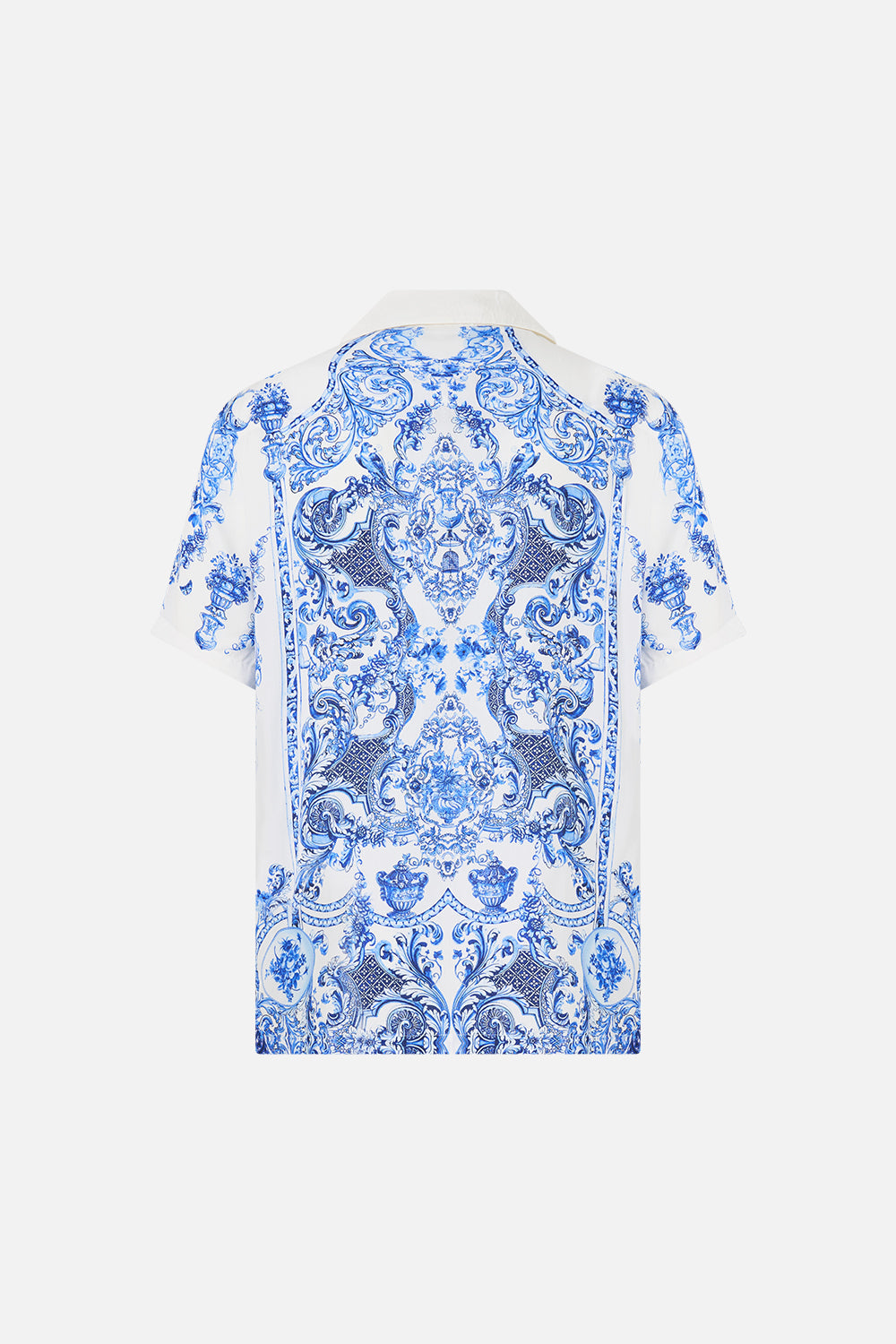 SHORT SLEEVE CAMP COLLARED SHIRT CERAMIC PANORAMIC