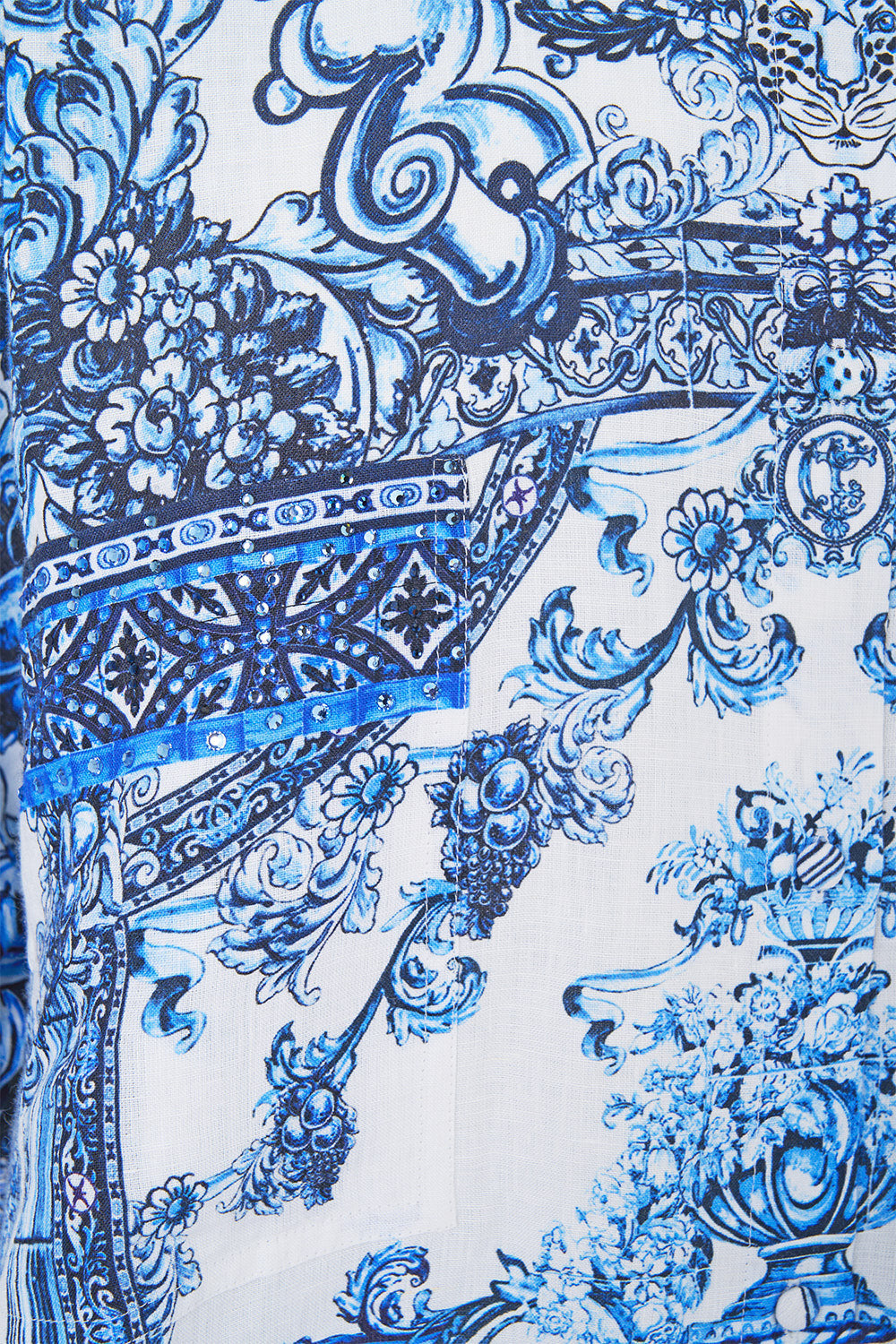 OVERSIZED POCKET TUNIC A TILED WONDERLAND