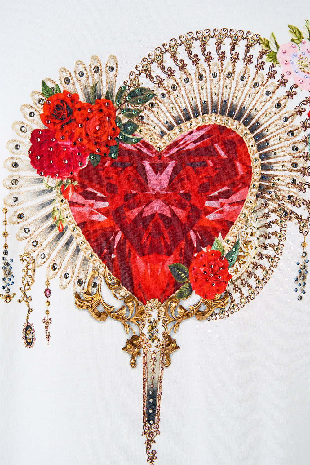 SLIM FIT ROUND NECK T-SHIRT - WHITE OLÉ OLÉ