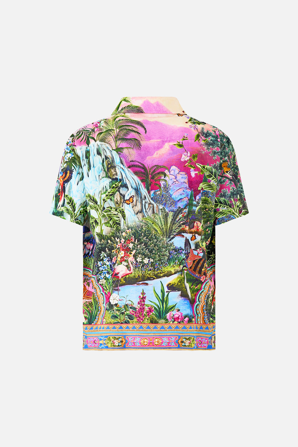 SHORT SLEEVE CAMP COLLARED SHIRT TURKISH DELIGHT