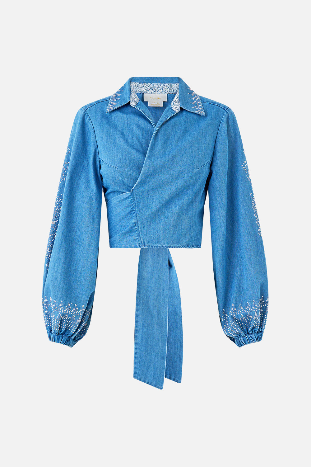 CROPPED WRAP SHIRT THE HUM OF THE ALHAMBRA