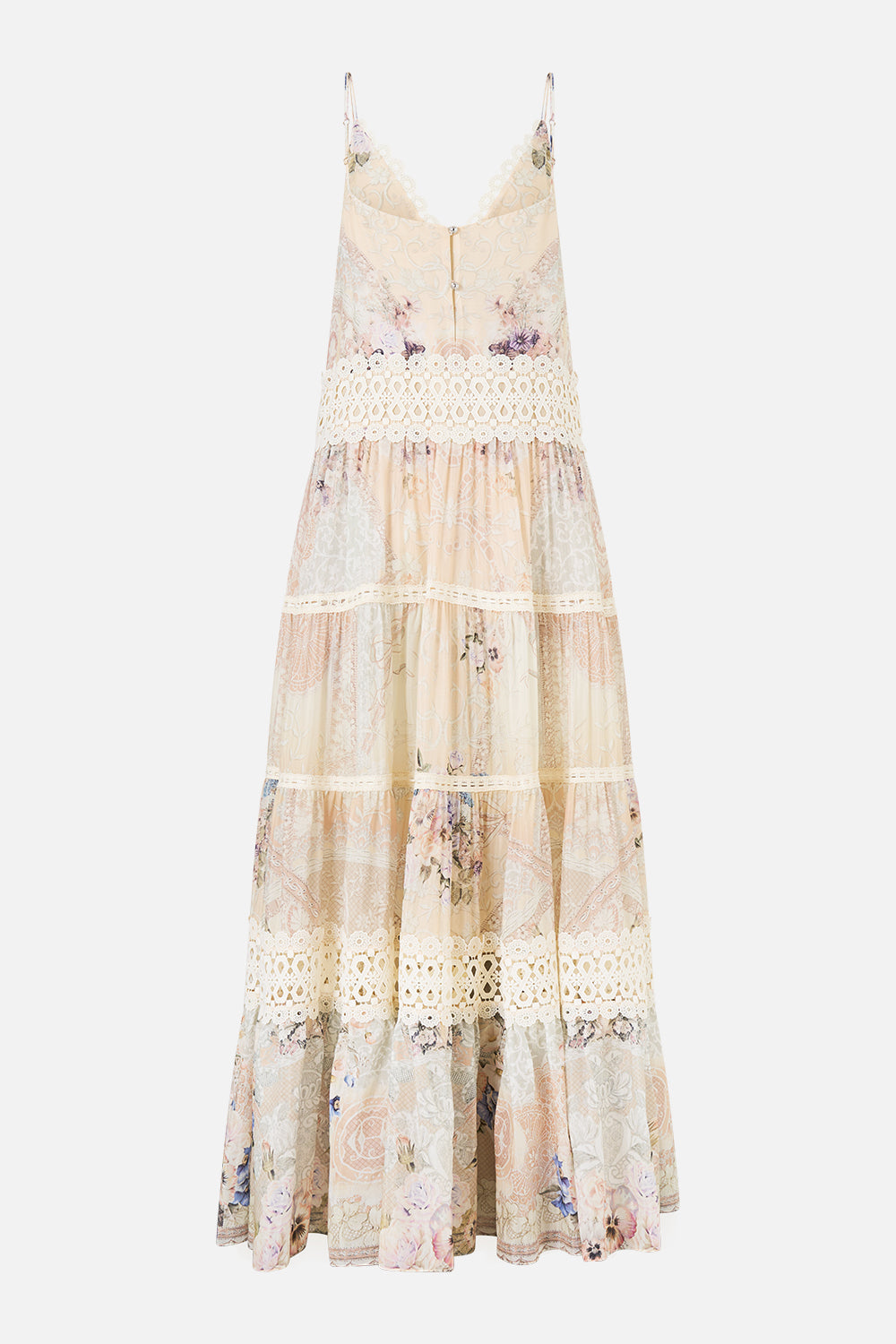TRAPEZE TIERED DRESS LACED WITH LOVE