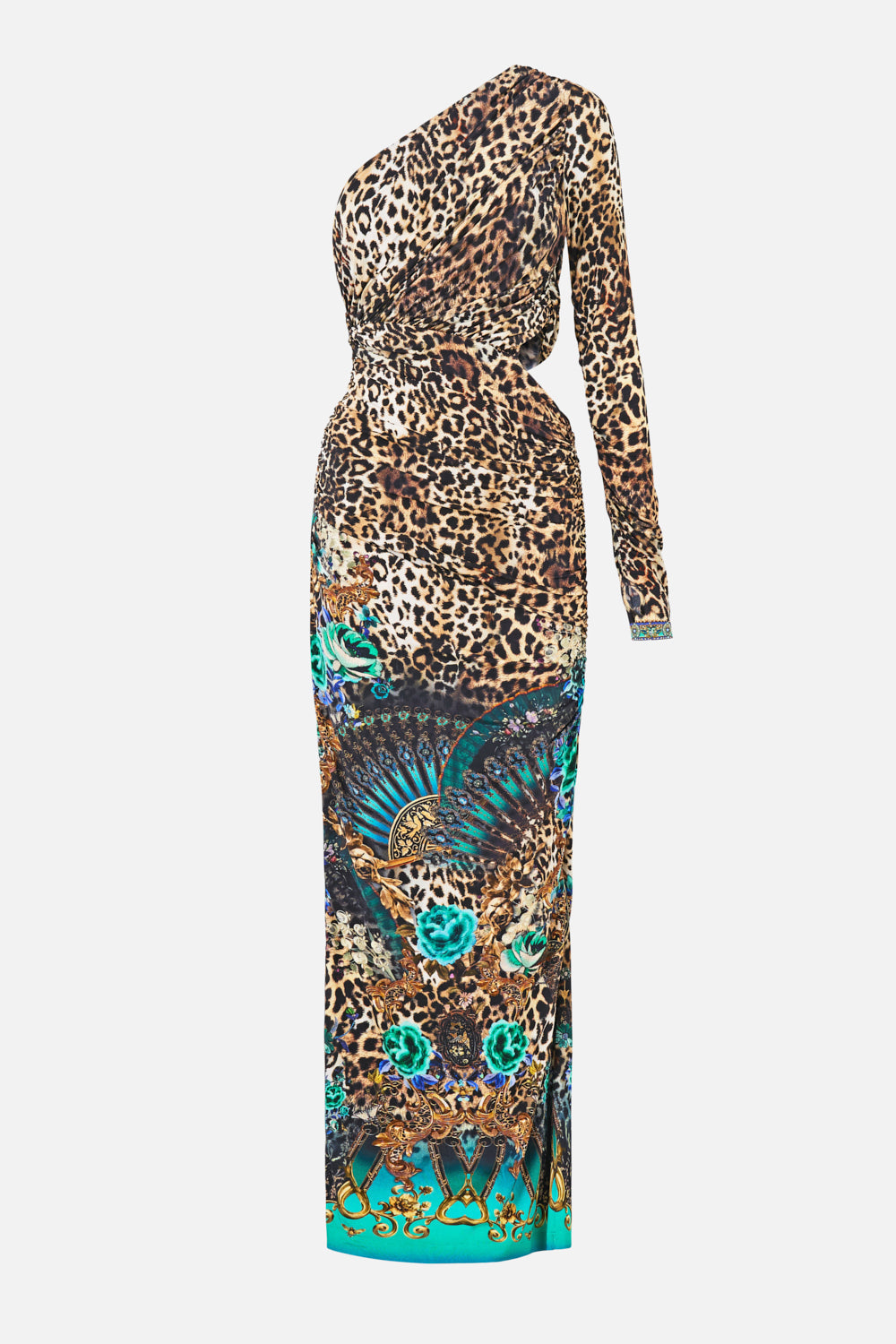 ONE SHOULDER JERSEY CUT OUT DRESS FLAMENCO EUPHORIA