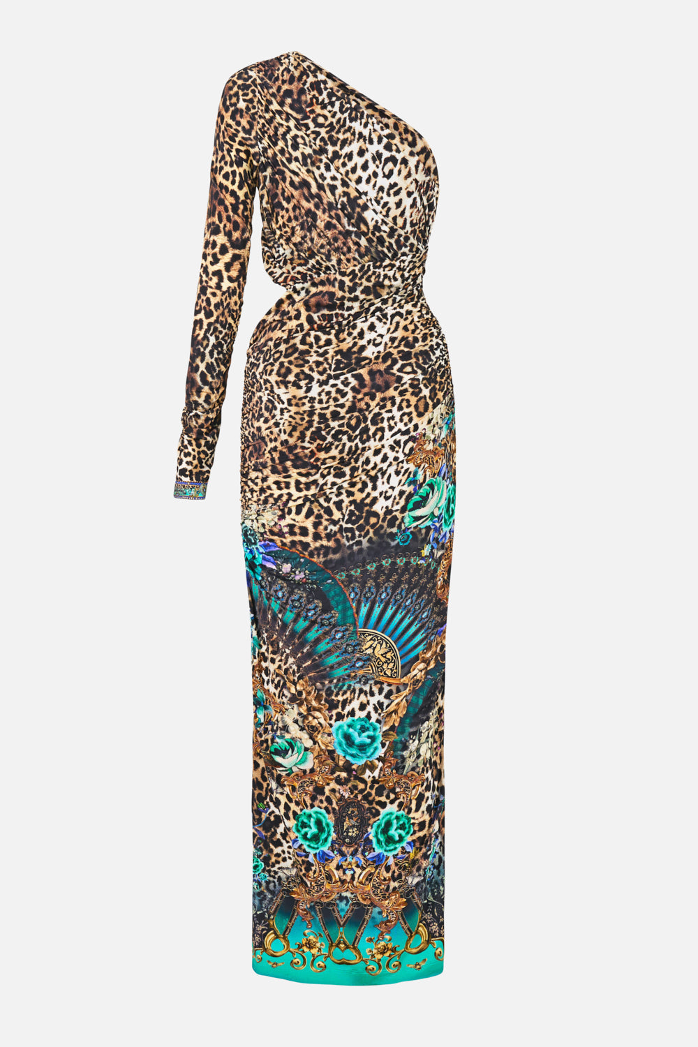 ONE SHOULDER JERSEY CUT OUT DRESS FLAMENCO EUPHORIA