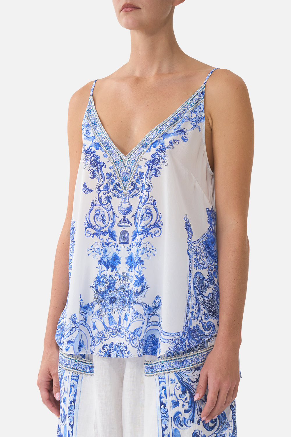 V NECK CAMI CERAMIC PANORAMIC