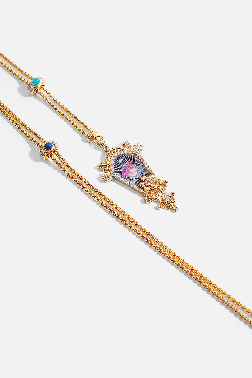 MY CAMEO ROMEO PENDANT NECKLACE GOLD