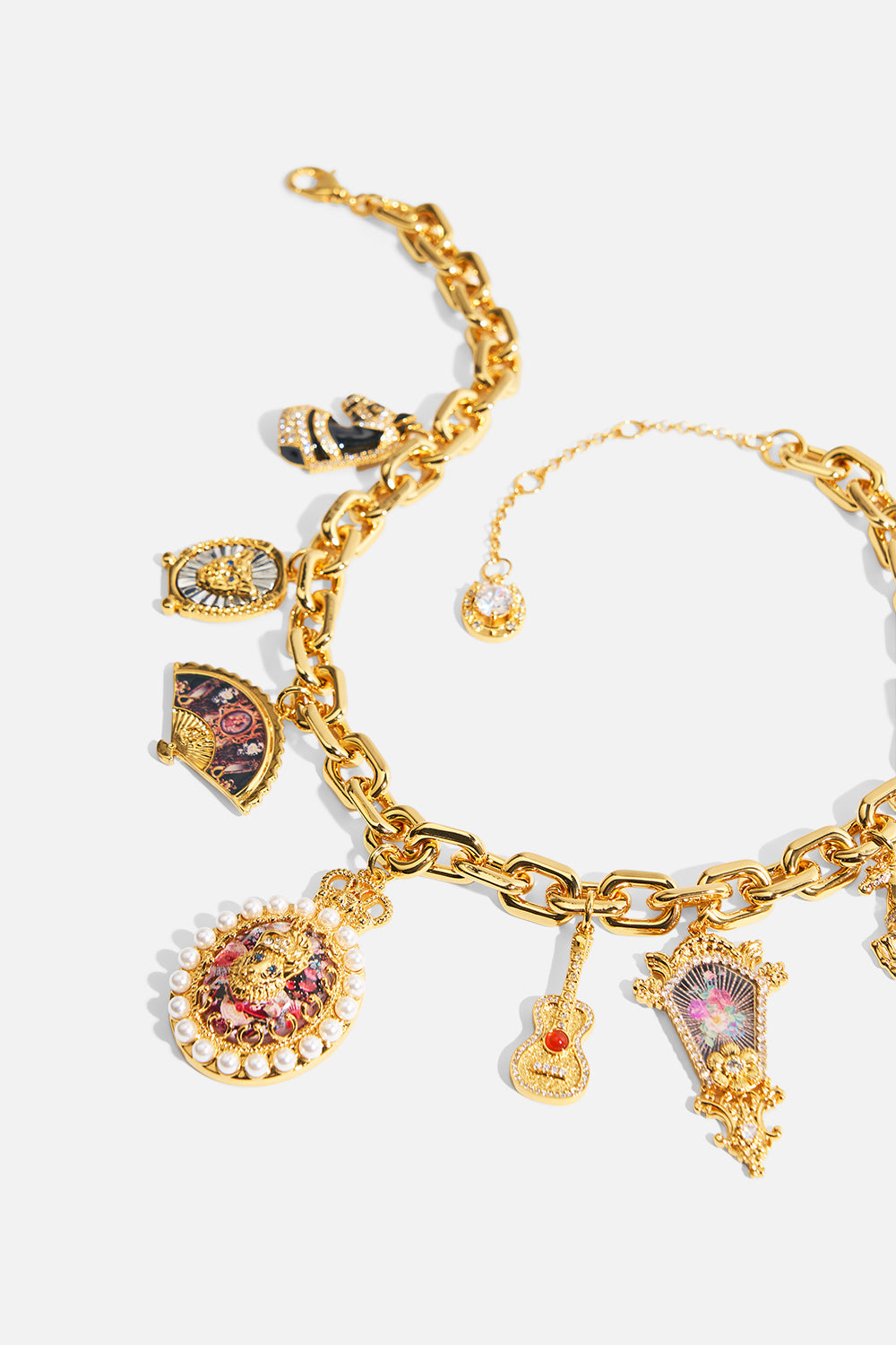 MY CAMEO ROMEO CHARM NECKLACE GOLD