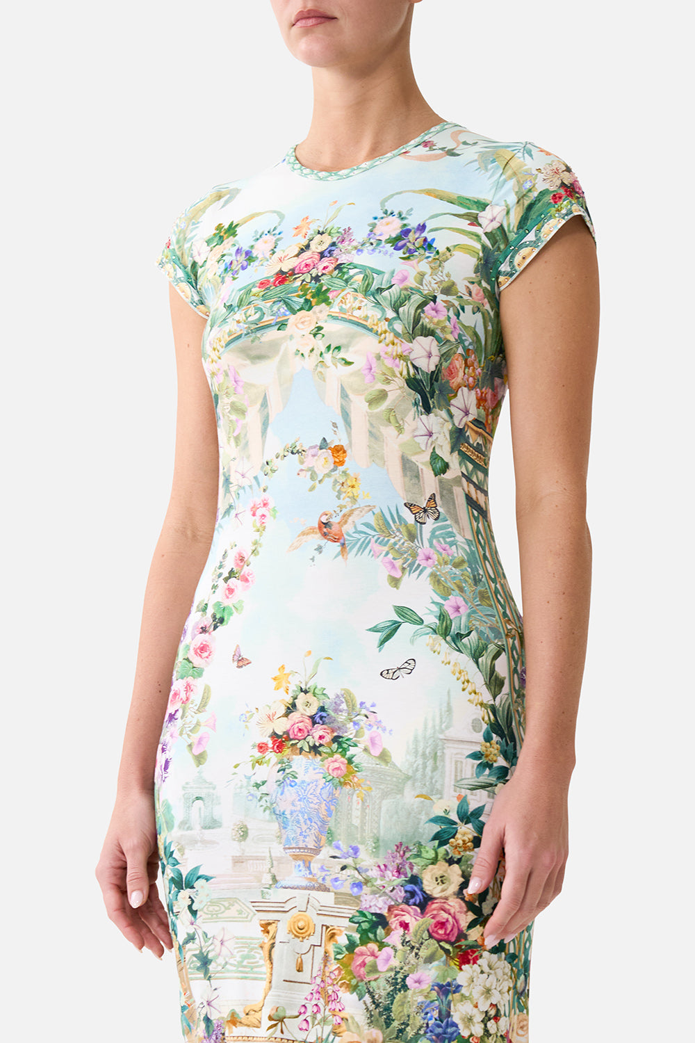 JERSEY TANK DRESS WITH CAP SLEEVES ART FOR THE EMPRESS