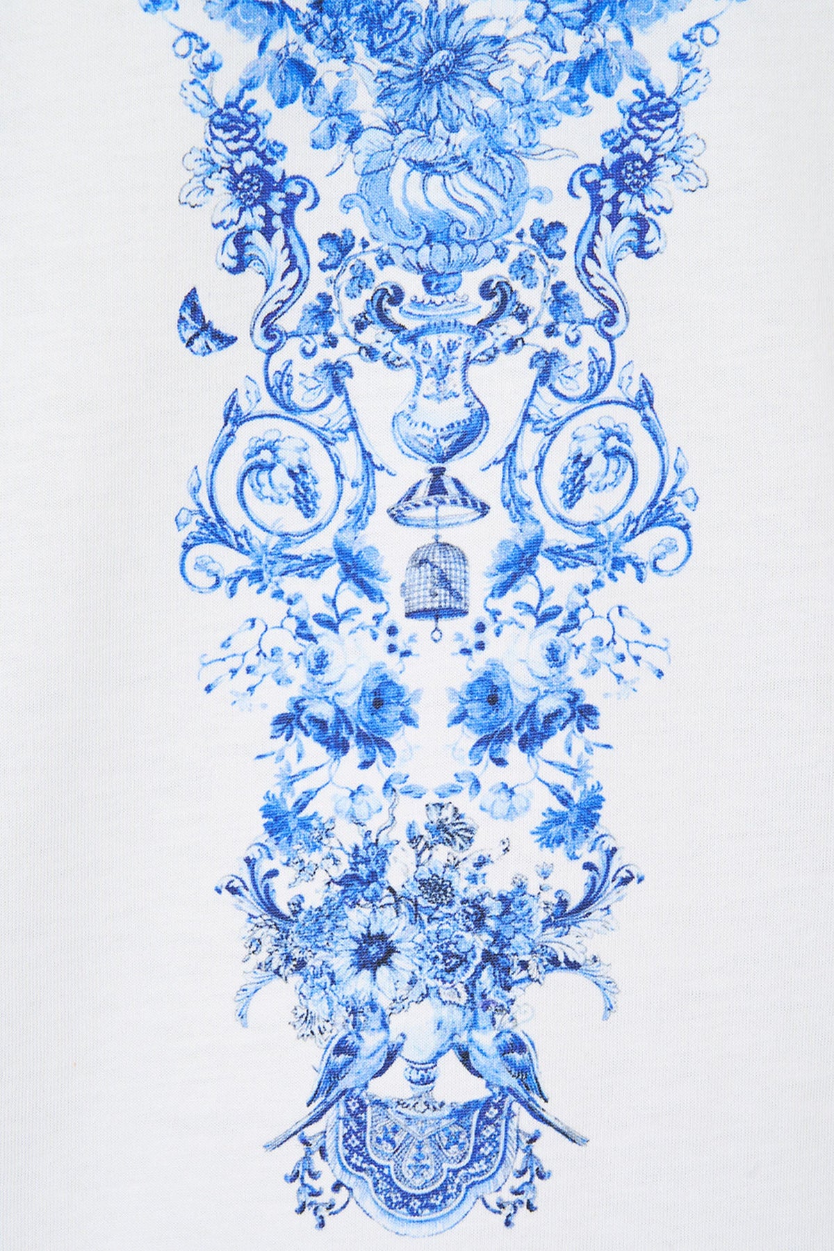 SLIM FIT ROUND NECK T-SHIRT CERAMIC PANORAMIC