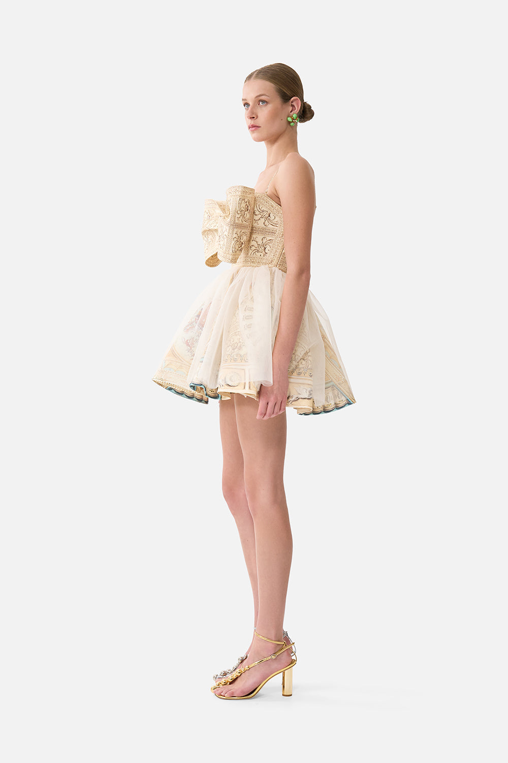 SHORT DRESS WITH BOW DETAIL A BELOVED BOUDOIR
