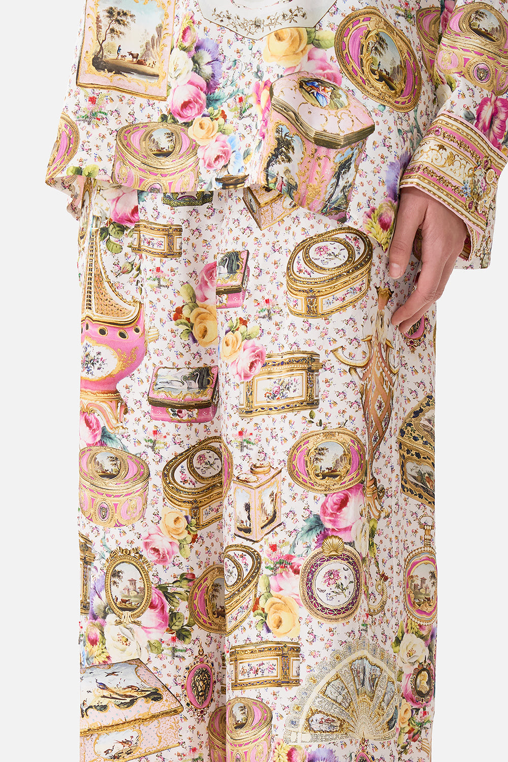 WIDE LEG WAISTED PANT IN THE HEART OF ART