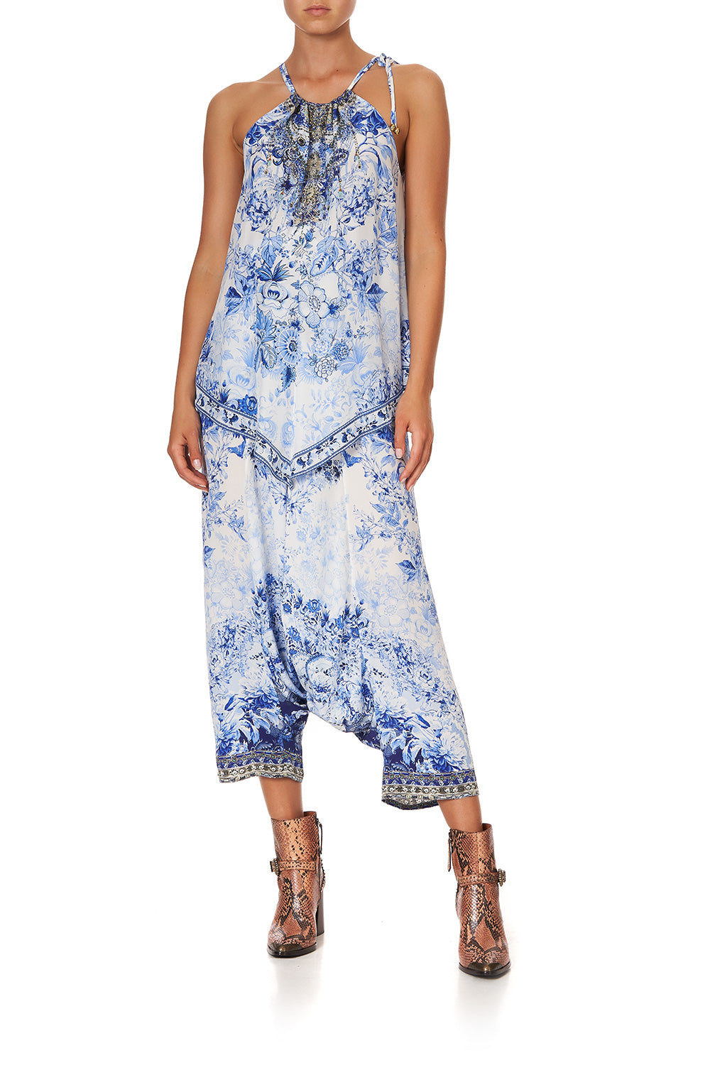 HANDKERCHIEF HEM TANK HIGH TEA