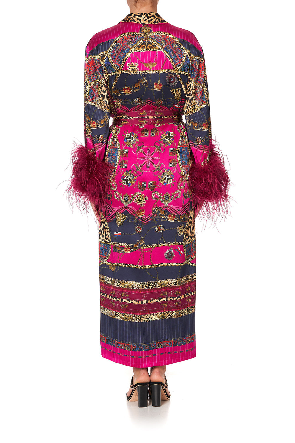 LONG ROBE WITH FLARED SLEEVE DINING HALL DARLING