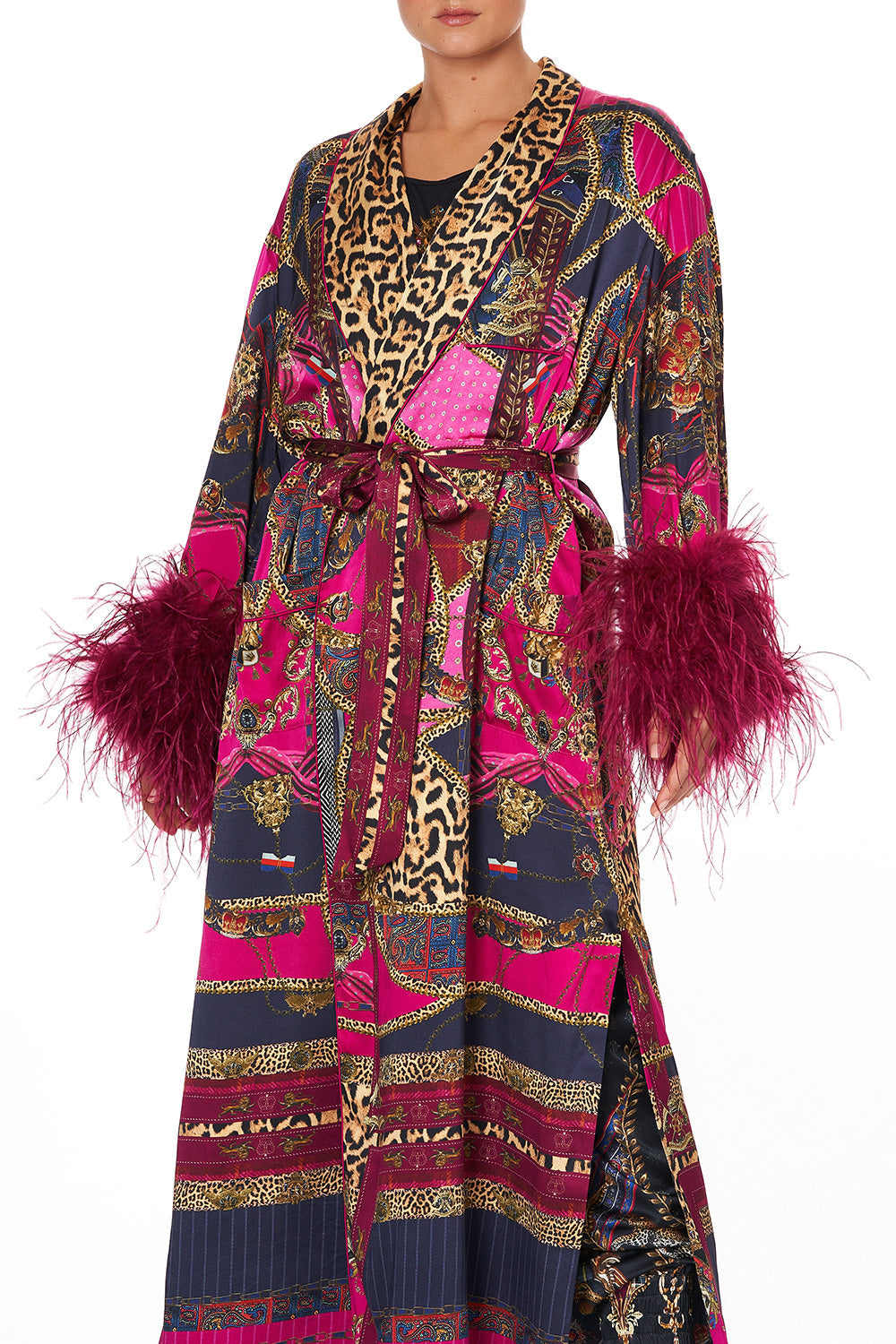 LONG ROBE WITH FLARED SLEEVE DINING HALL DARLING