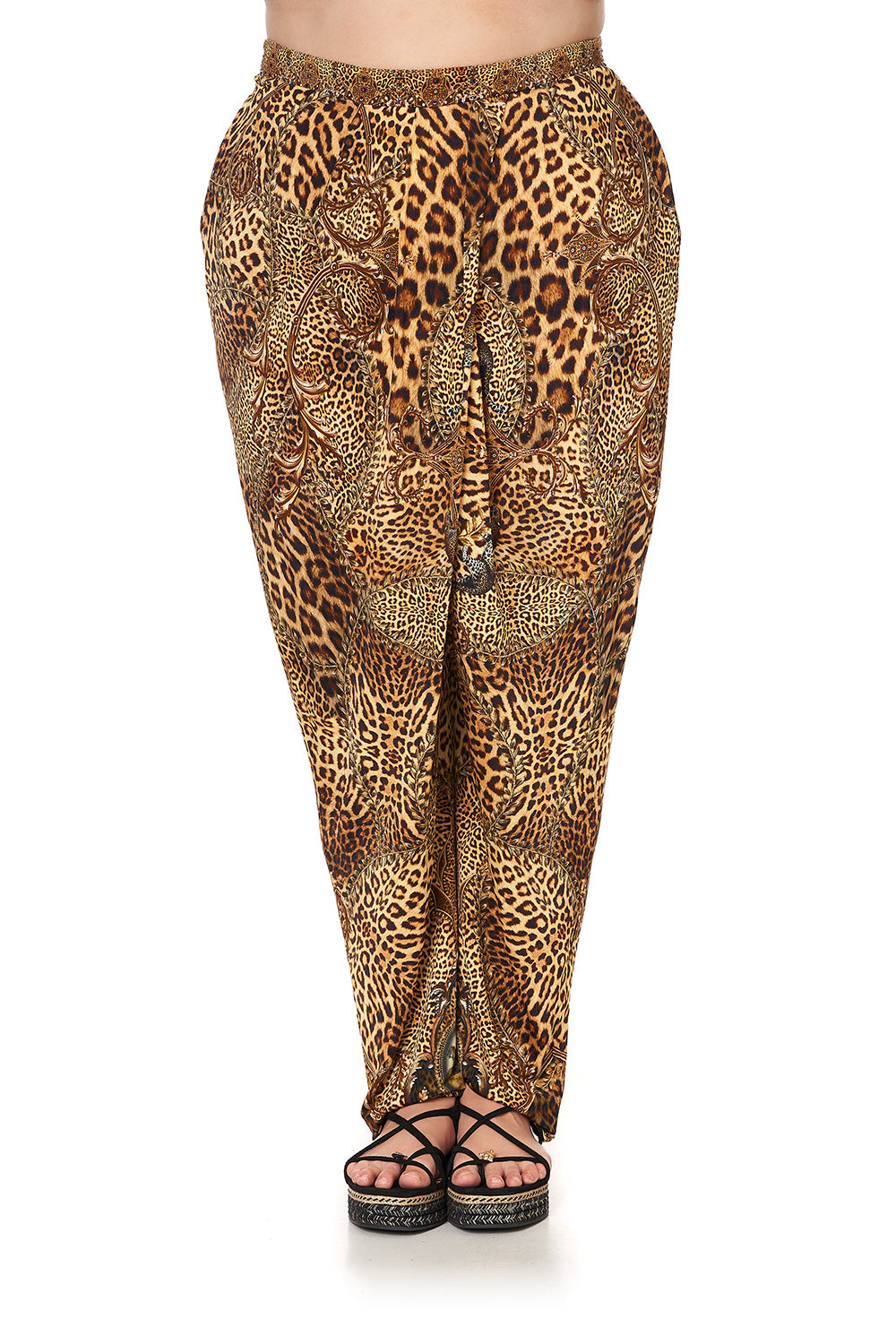 JERSEY DRAPE PANT WITH FRONT CROSSOVER DETAIL LADY LODGE