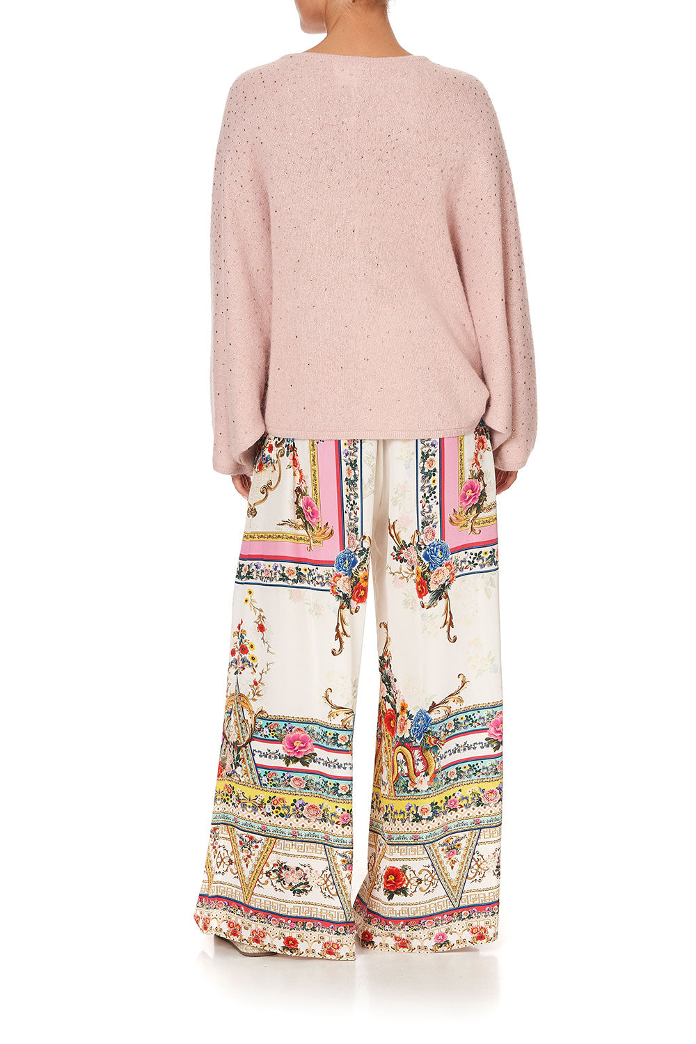 KNIT V NECK JUMPER W DOLMAN SLEEVE PARTY IN THE PALACE