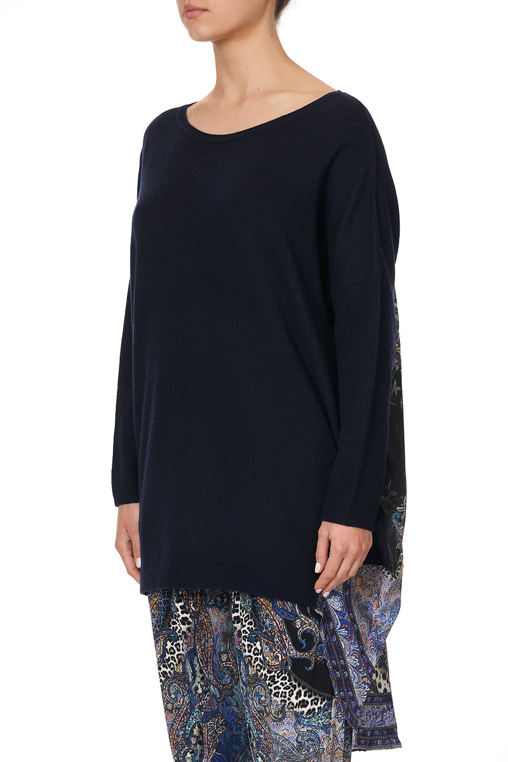LONG SLEEVE JUMPER WITH PRINT BACK FESTIVAL EXPRESS