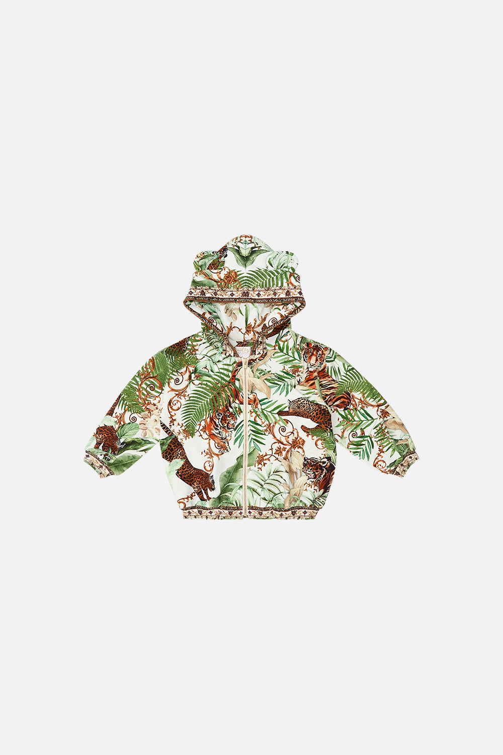 KIDS ZIP HOODIE WITH EARS 12-14 TIGER TRAP