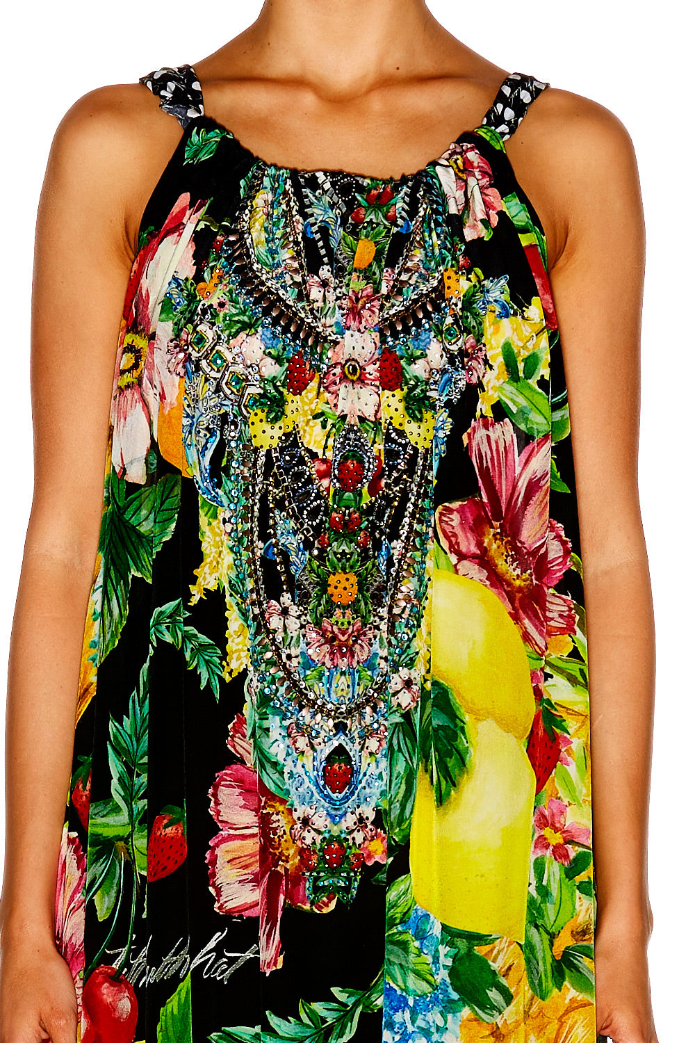 CALL ME CARMEN DRAWSTRING DRESS