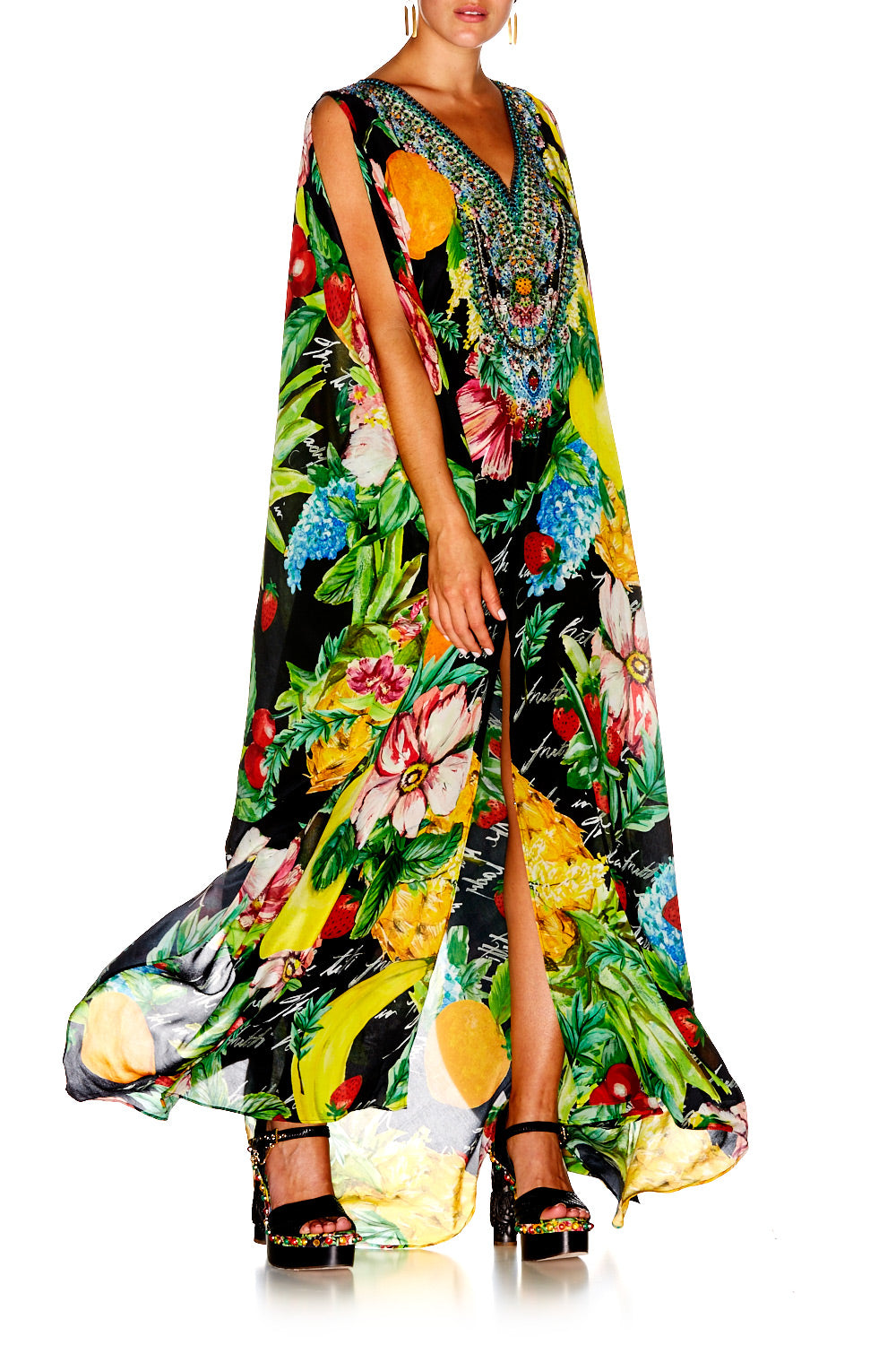 CALL ME CARMEN SLIT FRONT & SLEEVE KAFTAN