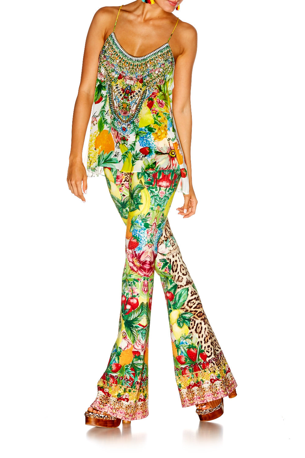 THERES NO PLACE LIKE RIO T BACK SHOESTRING STRAP TOP