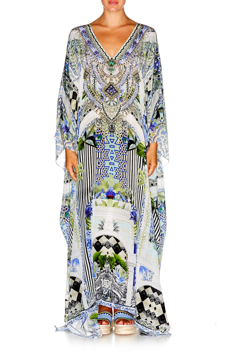 THE SWEET ESCAPE SLIT FRONT & SLEEVE KAFTAN