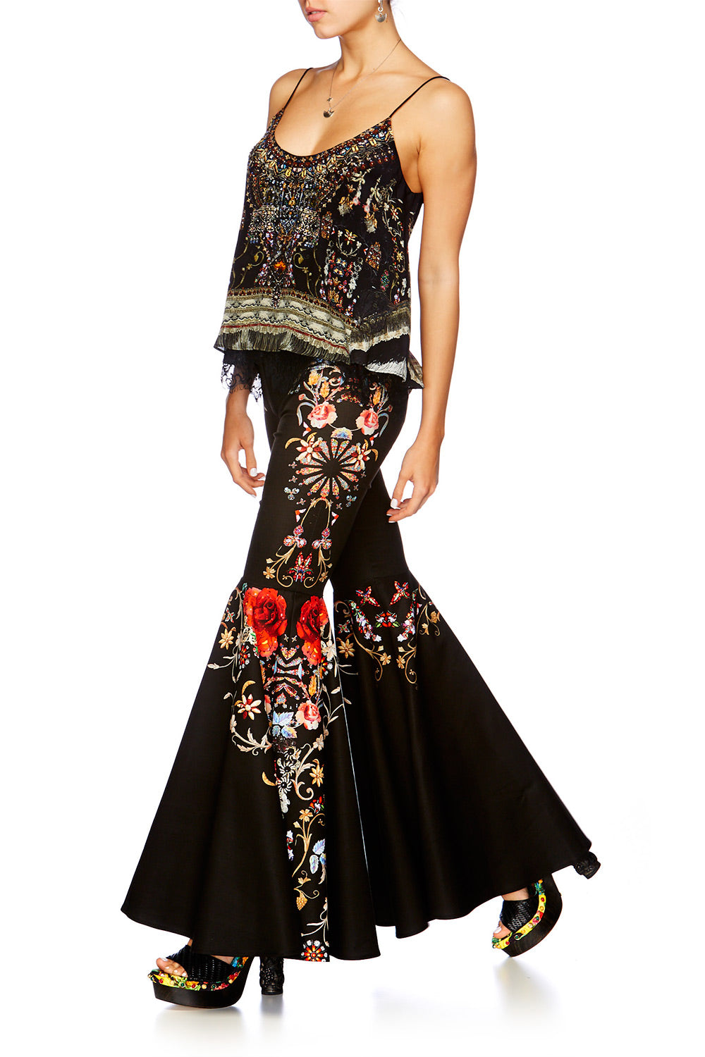 RUNAWAY READY LONG V NECK PONCHO W FRINGING