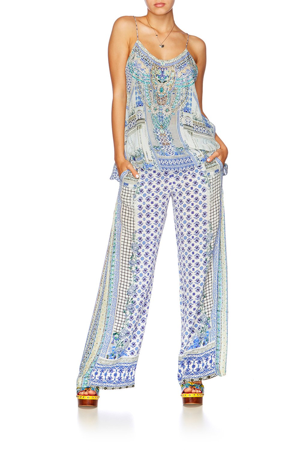 SALVADOR SUMMER SIDE PLEAT PANTS